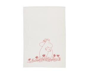 Moomin Arabia Paño de cocina Moomin 50x70 cm Amor blanco