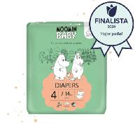Moomin Baby Pañales Talla 4 (7-14 kg) 42 uds