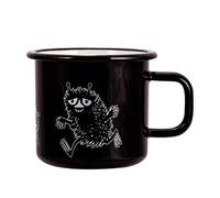 Moomin - Taza (370 ml), color negro