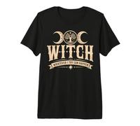 Moon A Little Gothic Witchy Bitchy Retro Goth Mujeres Niñas Camiseta Premium