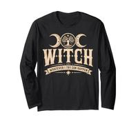 Moon A Little Gothic Witchy Bitchy Retro Goth Mujeres Niñas Manga Larga