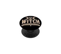 Moon A Little Gothic Witchy Bitchy Retro Goth Mujeres Niñas PopSockets PopGrip Adhesivo