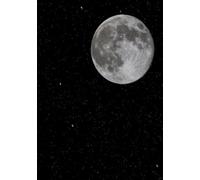 Moon and star notebook: 120 ruled pages