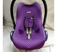 moon-bebe Funda de algudon Universal Compatible con Maxi Cosi,Baby Comfort Pebble Cabriofix, City, Streety Fix, Jané Koss, Be Cool (Lila)