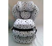 MOON-BEBE fundas para Cybex Silver Juno 2-Fix Silla de Coche (WHITE)