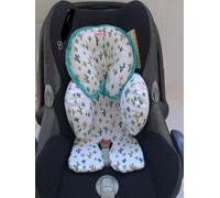 MOON-BEBE Reductor Antialérgico Universal MaxiCosi, Silla de Coche y de Paseo(BLANCO CACTUS VERDES)