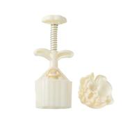 Moon Cake Mold Press - 5.91inch Flower Maker | Food Grade Abs - Easy to Use and Clean Mooncake Press for Pastries, Biscuits, Mung Bean Cakes and Other Homemade Desserts for Baking Fun