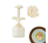 Moon Cake Mold Press - Cookie Stamp Fairy Animal for Shaping | Food Grade Polymer with Ergonomic Spring Lever & Interlocking Design for Pastries, Fondant, Marzipan and Traditional Mid-Autumn Treats