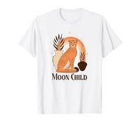 Moon Child (Declaración Espiritual) (Boho Cheetah Graphic) Camiseta