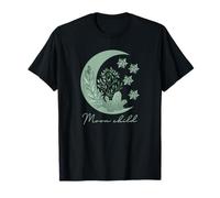 Moon Child Witchy Wicca Ancestral Magic Crescent Brown Camiseta