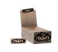 MOON Classic Cigarette Paper Slow Burning 70x36mm 50 Libros/50 Hojas Cada Uno 2500 Hojas Material de Lino Mixto Negro