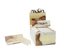 MOON Classic Papel de Fumar Combustión Lenta Papel de Pulpa de Madera Natural 70x36mm 50 Hojas/50 Hojas Cada Uno 2500 Hojas