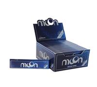 Moon Classic Papel De Fumar Combustión Lenta Papel De Pulpa De Madera Natural Papel Sin Blanquear Con Marca De Agua 70x36mm 50 Libros/50 Hojas Cada Uno 2000 Hojas 14g/M2