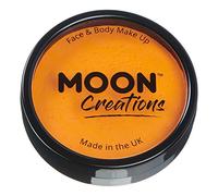 Moon Creations Maquillaje Facial y Corporal Profesional | Pintura de Color Profesional | Pintura Facial para Niños, Adultos, Disfraces, Festivales, Halloween Naranja sol 36G