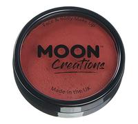 Moon Creations Maquillaje Facial y Corporal Profesional | Pintura de Color Profesional | Pintura Facial para Niños, Adultos, Disfraces, Festivales, Halloween Rojo oscuro 36g