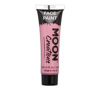 Moon Creations Tubos de pintura facial y corporal | Sin escamas | Sin crueldad | Pintura facial para niños, adultos, disfraces, festivales, Halloween Rosa 12ml