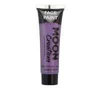 Moon Creations Tubos de pintura facial y corporal | Sin escamas | Sin crueldad | Pintura facial para niños, adultos, disfraces, festivales, Halloween Púrpura 12ml