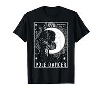 Moon Crecient Tarot Pole Dancer- Pole Dancing For Pole Lovers Camiseta