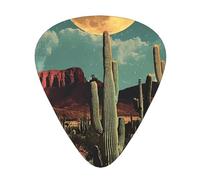 Moon Desert - Juego de regalo de púas de guitarra suaves y duraderas para guitarra acústica, eléctrica y bajo, regalo perfecto para amantes de la guitarra y músicos