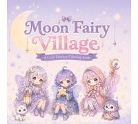 Moon Fairy Village: Cute and Cozy Fantasy Coloring Pages for Relaxation