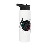 Moon Garden Mystical Whimsigoth Art Dibujo episódico Stainless Steel Insulated Water Bottle