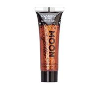 Moon Glitter - Gel de brillantina fina clásica - 12ml - Cobre Bronce - Pintura Facial Brillante