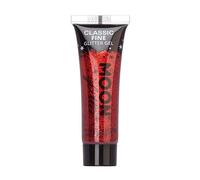 Moon Glitter - Gel de brillantina fina clásica - 12ml - Rojo - Pintura Facial Brillante