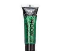 Moon Glitter - Gel de brillantina fina clásica - 12ml - Verde - Pintura Facial Brillante