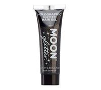 Moon Glitter - Gel para el cabello holográfico con brillantina - 20ml - Negro