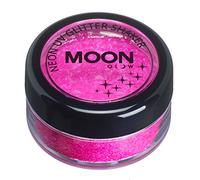 Moon Glow Agitador de purpurina UV de neón - ¡brilla intensamente bajo la luz ultravioleta! Magenta 5g