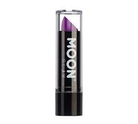 Moon Glow Barra de labios neón UV - Barra de labios de color neón brillante - Brilla bajo los rayos UV Morado intenso 1 Unidad (Paquete de 1)