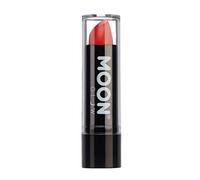 Moon Glow Barra de labios neón UV - Barra de labios de color neón brillante - Brilla bajo los rayos UV Rojo intenso 1 Unidad (Paquete de 1)