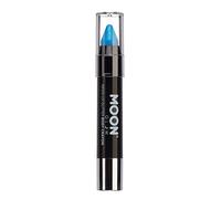 Moon Glow Barra de pintura facial/crayón corporal con purpurina UV de neón, maquillaje para rostro y cuerpo - Brilla intensamente bajo iluminación UV Azul 3.5g