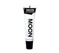 Moon Glow Brillo de labios neón UV - Perfumado y resplandeciente bajo los rayos UV. Vainilla Blanca 15 ml (Paquete de 1)