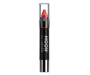 Moon Glow Crayón corporal en barra de pintura UV neón para rostro y cuerpo Rojo intenso 1 Unidad (Paquete de 1)