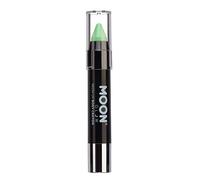 Moon Glow Crayón corporal en barra de pintura UV neón para rostro y cuerpo Verde pastel 3.5g