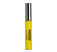 Moon Glow Delineador de ojos Neon UV - ¡brilla intensamente bajo iluminación UV! Amarillo intenso 10 ml (Paquete de 1)