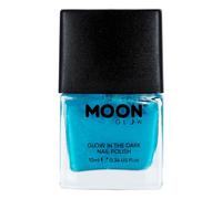 Moon Glow Esmalte de uñas que brilla en la oscuridad - Barniz de uñas fosforescente Azul 1 Unidad (Paquete de 1)