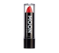 Moon Glow Lápiz labial con brillo UV de neón - Lápiz labial de color neón brillante - Brilla bajo los rayos UV Rojo 1 Unidad (Paquete de 1)