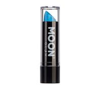 Moon Glow Lápiz labial con brillo UV de neón - Lápiz labial de color neón brillante - Brilla bajo los rayos UV Azul 5 g (Paquete de 1)