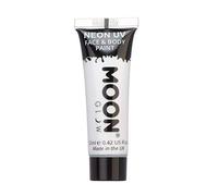 Moon Glow Pintura facial y corporal UV de neón Blanco 12 ml (Paquete de 1)