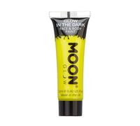 Moon Glow Pintura para rostro y cuerpo que brilla en la oscuridad - fosforescente - carga para brillar Amarillo 12ml