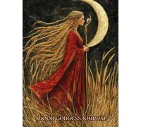Moon Goddess Journal Notebook 8.5" x 11": 180 lined pages for creative writing, journaling thoughts and feelings