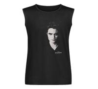 Moon Juniors Edward Crepúsculo Saga Character Vest Tank Camiseta para hombre, color negro, unisex, sin mangas, Negro , L