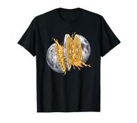 Moon Orange Slice Fresh Juice Splash - Arte Espacial Surrealista Camiseta