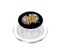 Moon Orange Slice Fresh Juice Splash - Arte Espacial Surrealista PopSockets PopGrip para MagSafe