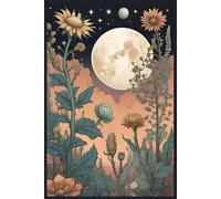 Moon Over Wildflowers - Mystical Night Sky Journal: A Dreamy Yet Unhinged Notebook for Staring at the Sky and Avoiding Responsibilities