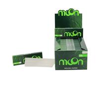 MOON Papel de Fumar de Combustión Lenta Papel de Arpillera Sin Blanquear 108 X 44 mm 50 Libros/32 Hojas Por Volumen 1600 Hojas