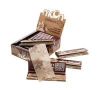 MOON Papel de Pulpa de Madera de Alta Calidad de Combustión Lenta Papel Perfumado 50 Hojas Por Rollo Tamaño Corto 70x36 mm 20 Libros/50 Hojas Cada Uno 1000 Piezas en Total 14 G/M2 Chocolate