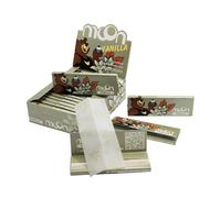 MOON Papel de Pulpa de Madera de Alta Calidad de Combustión Lenta Papel Perfumado 50 Hojas Por Rollo Tamaño Corto 70x36 mm 20 Libros/50 Hojas Cada Uno 1000 Piezas en Total 14 G/M2 Vainilla